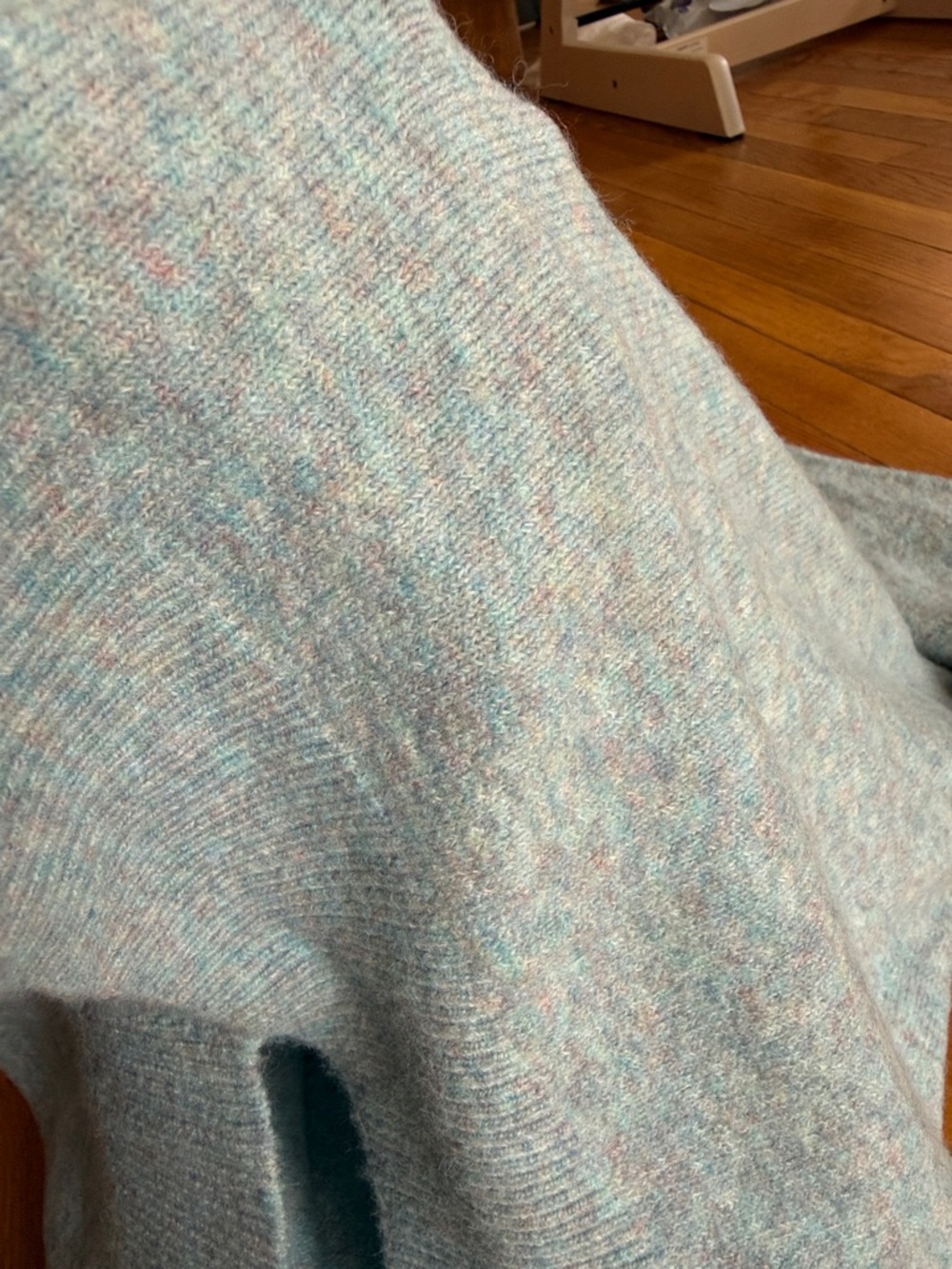 J. Crew Rollneck sweater in Supersoft yarn Blue Green Alpaca Merino Wool Medium - Picture 3 of 6